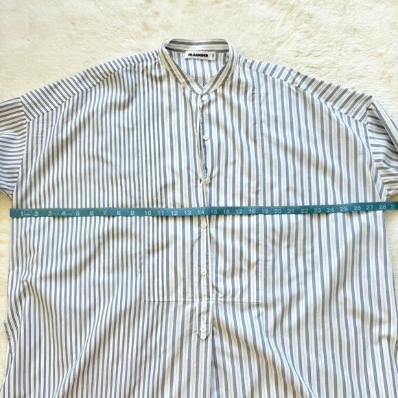 JIL SANDER women oversized striped blouse size 36IT Authentic Retail 1200$ - Picture 7 of 8